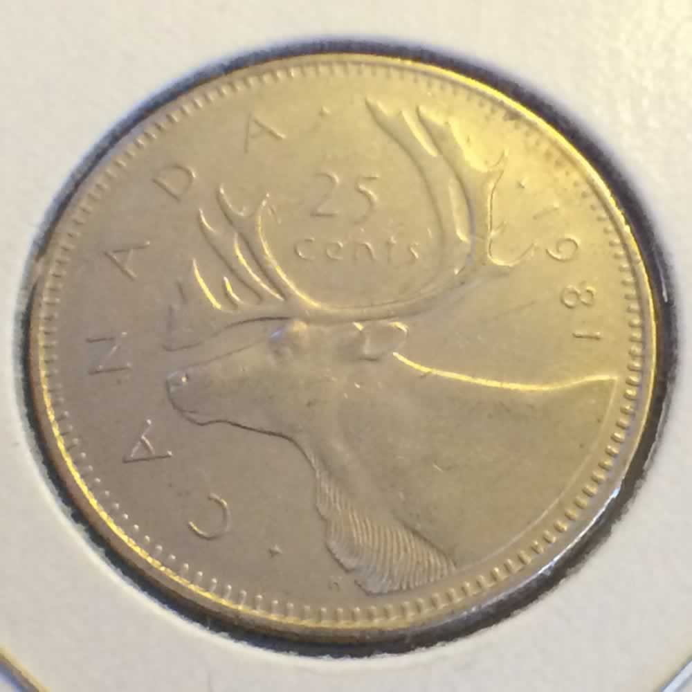 1981 - Canada 1979-1989 - Elizabeth II - Canadian Quarter | OFCC 